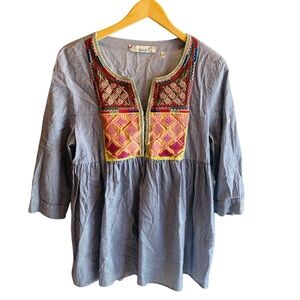 True Grit Designer Boho/Sheik Top Medium